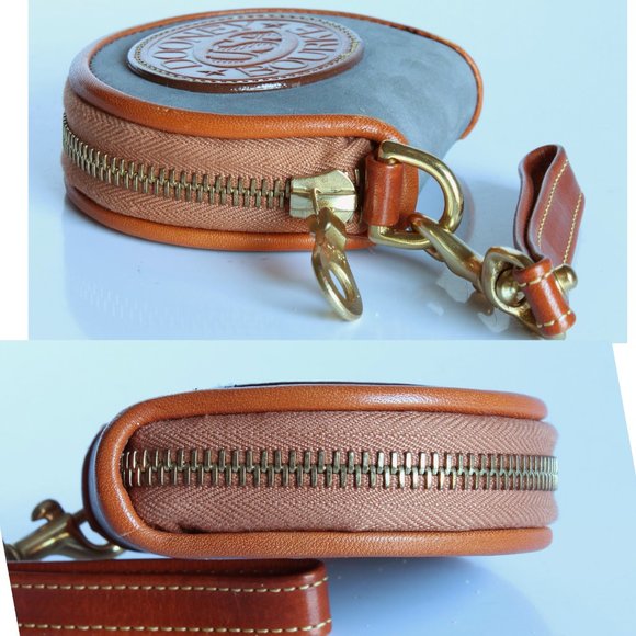 Dooney & Bourke Coin Wallet Blue Nubuck Leather Small Wristlet - Picture 5 of 6